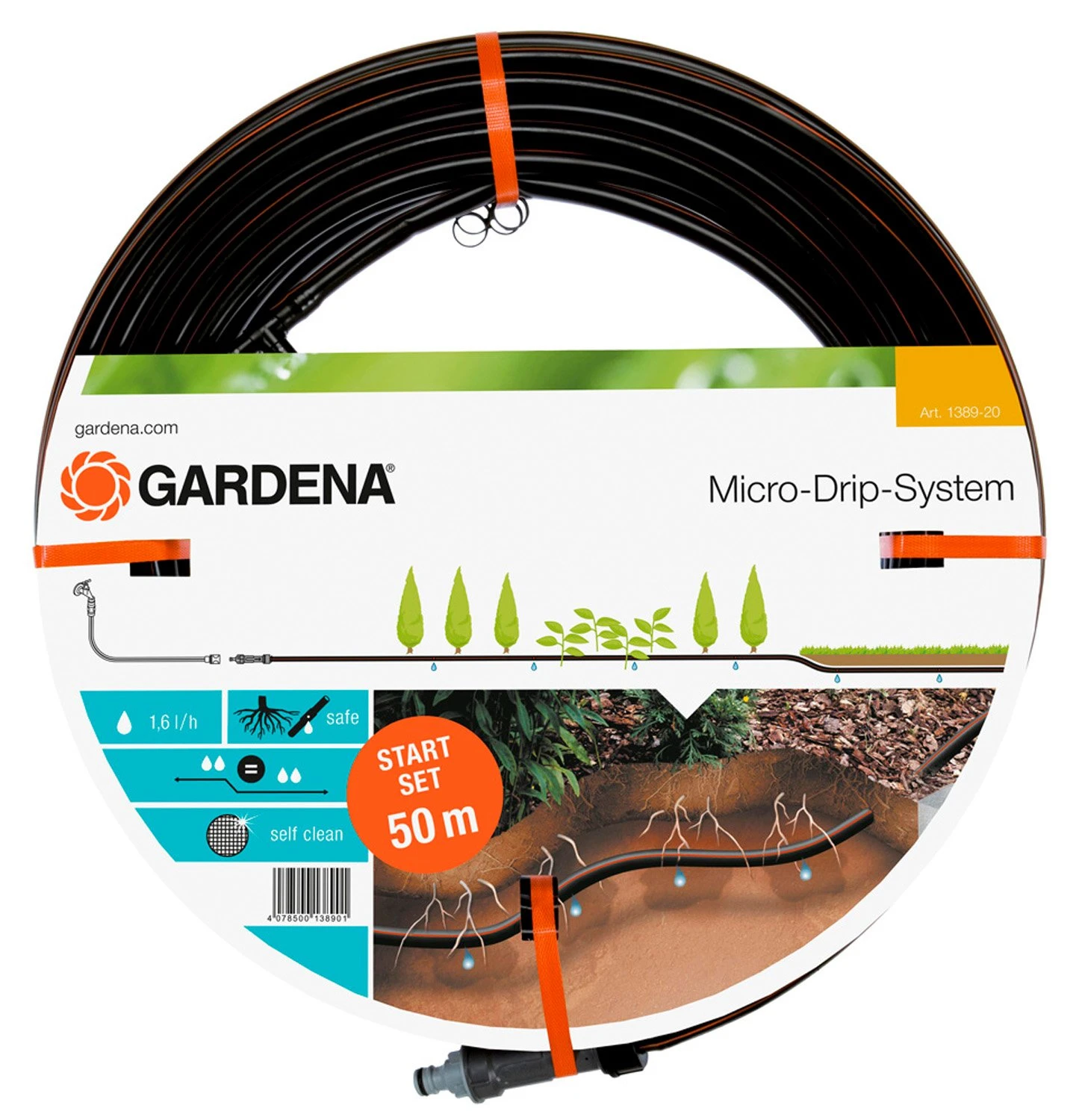 GARDENA Startset Druppelbuis Ondergrondse Bewatering 13,7mm 1 GARDENA Startset Druppelbuis Ondergrondse Bewatering 13,7mm