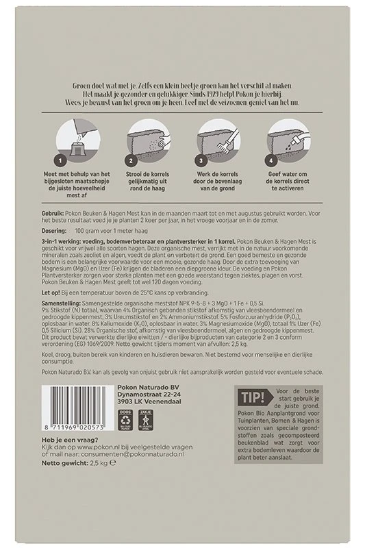Pokon Beuken & Hagen Mest 2,5kg 2 Pokon Beuken & Hagen Mest 2,5kg - Image 2
