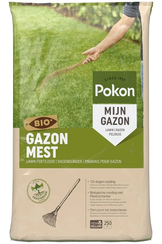 Pokon Bio Gazonmest 250m2 1 Pokon Bio Gazonmest 250m2