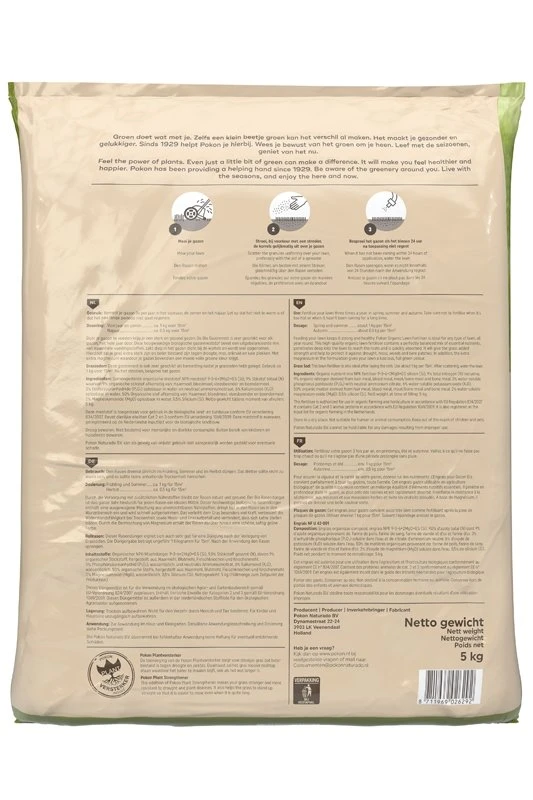 Pokon Bio Gazonmest 5kg Voor 75m² 2 Pokon Bio Gazonmest 5kg Voor 75m² - Image 2