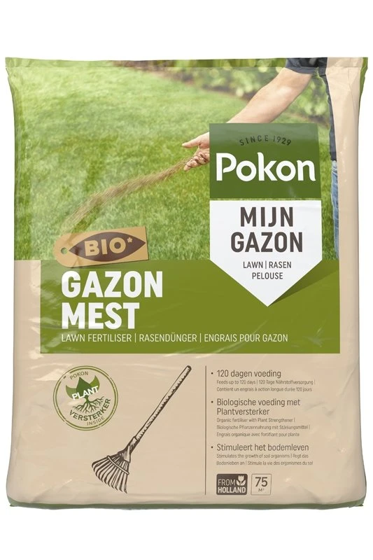 Pokon Bio Gazonmest 5kg Voor 75m² 1 Pokon Bio Gazonmest 5kg Voor 75m²