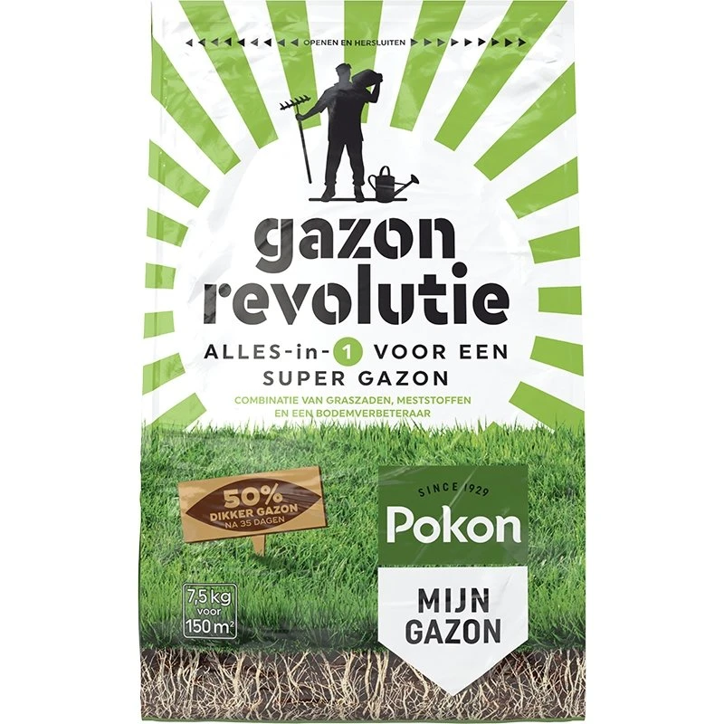 Pokon Gazon Revolutie 7,5kg 1 Pokon Gazon Revolutie 7,5kg