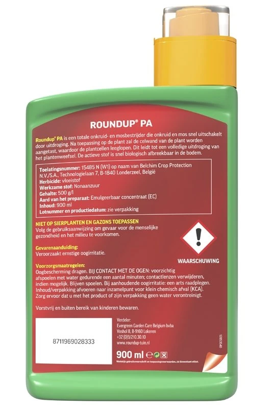 ROUNDUP® PA Snel Onkruidvrij Onkruidverdelger Concentraat 900ml 3 ROUNDUP® PA Snel Onkruidvrij Onkruidverdelger Concentraat 900ml - Image 3